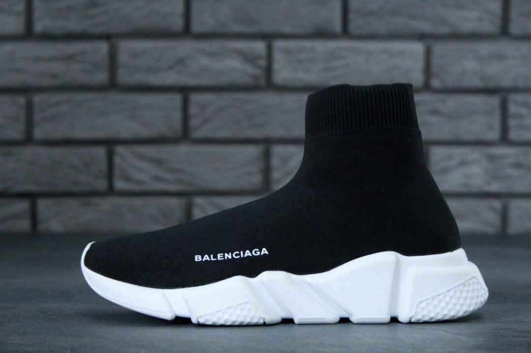 Balenciaga Speed Trainer Black White 3