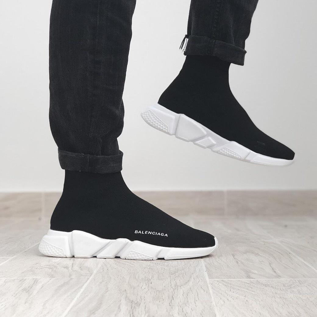 Balenciaga Speed Trainer Black White 3