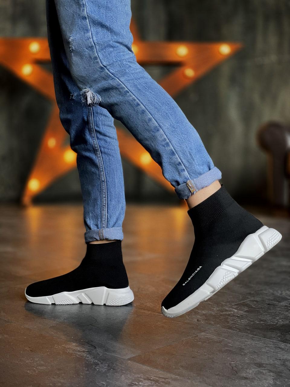 Balenciaga Speed Trainer Black White 3