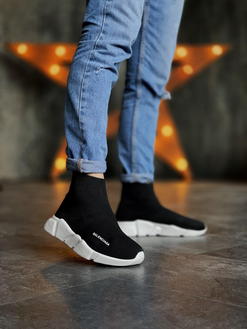 Balenciaga Speed Trainer Black White 3