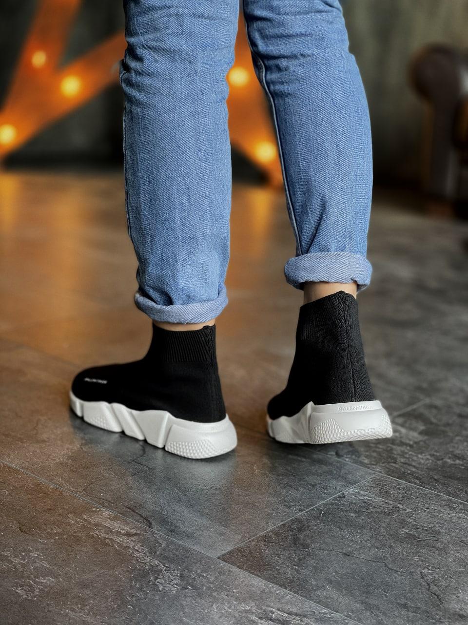 Balenciaga Speed Trainer Black White 3