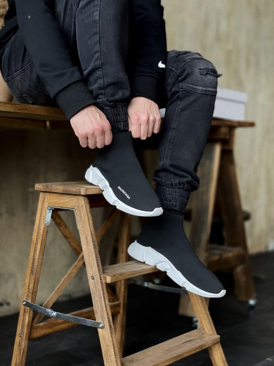 Balenciaga Speed Trainer Black White 3