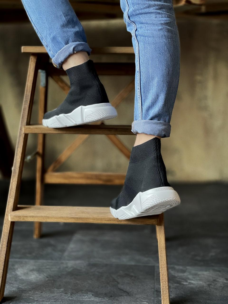 Balenciaga Speed Trainer Black White 3