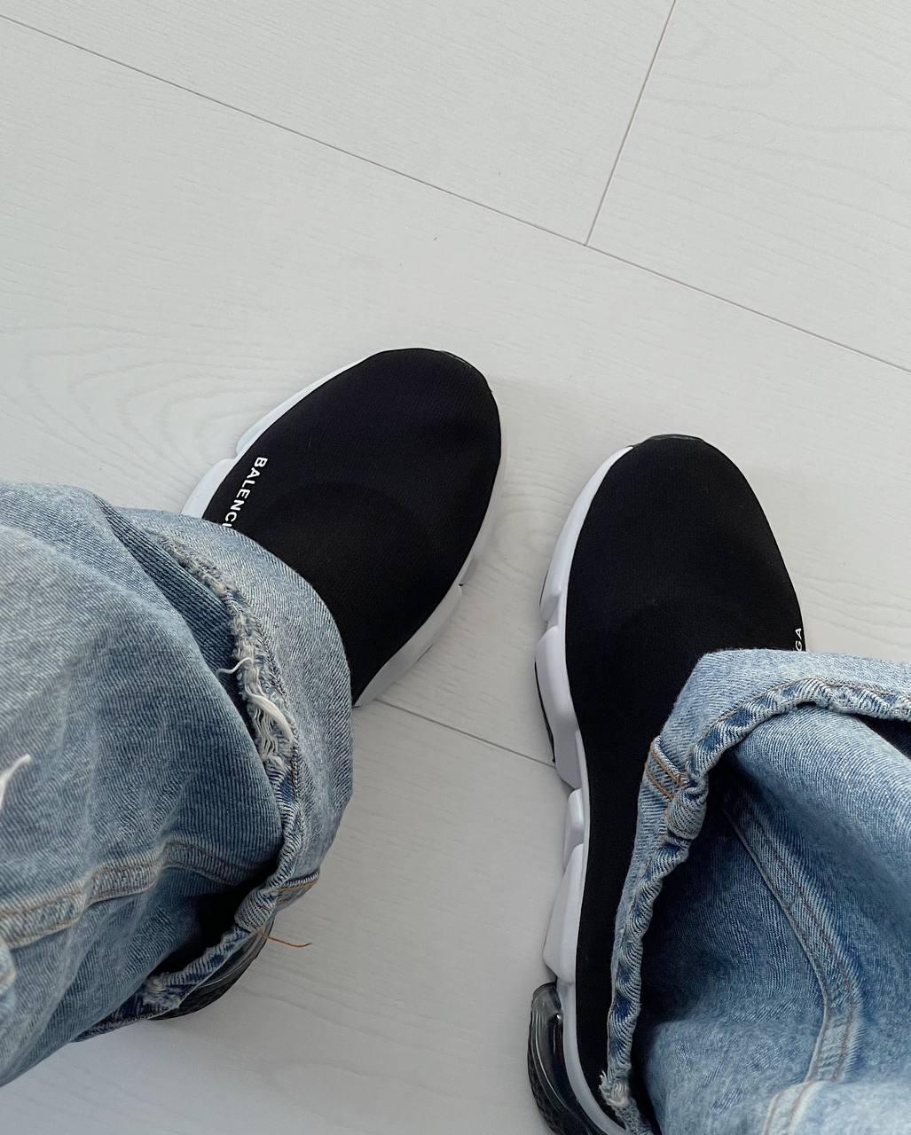 Balenciaga Speed Trainer 2.0 Knit Black White