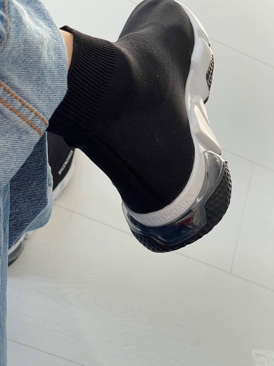 Balenciaga Speed Trainer 2.0 Knit Black White