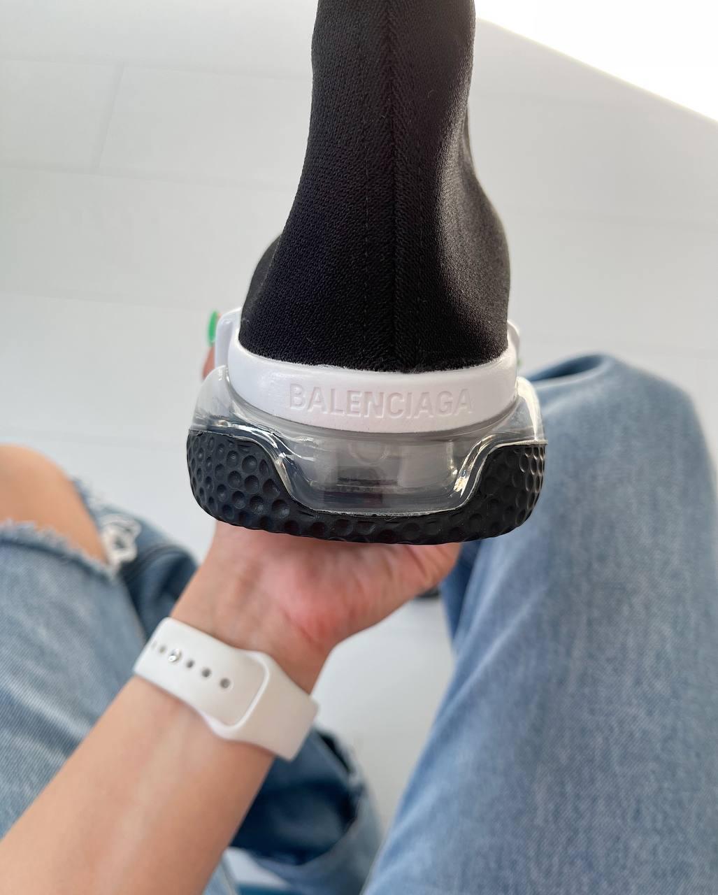Balenciaga Speed Trainer 2.0 Knit Black White