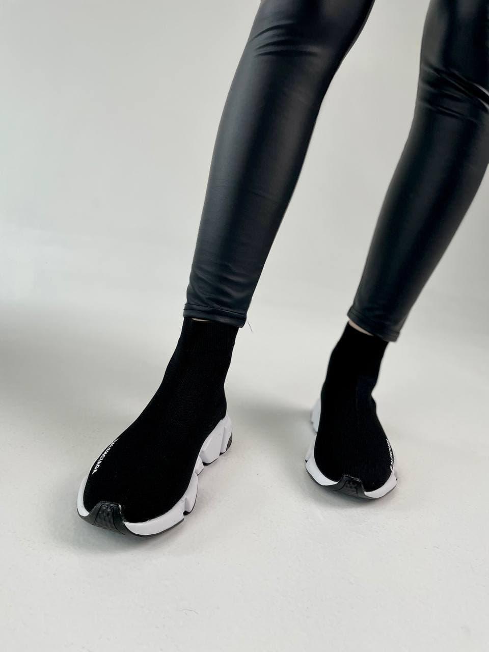 Balenciaga Speed Trainer Black White 2