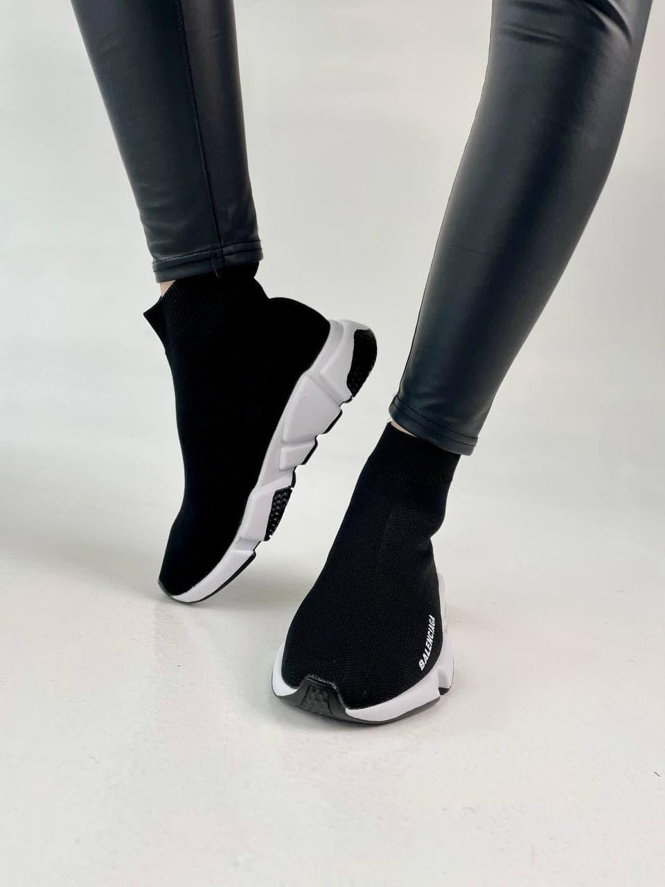 Balenciaga Speed Trainer Black White 2