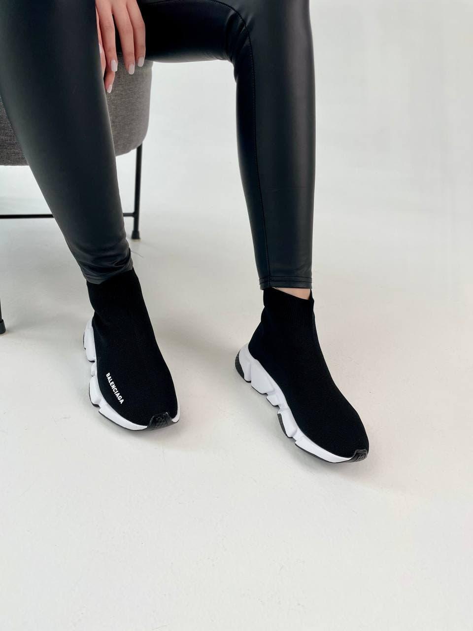 Balenciaga Speed Trainer Black White 2