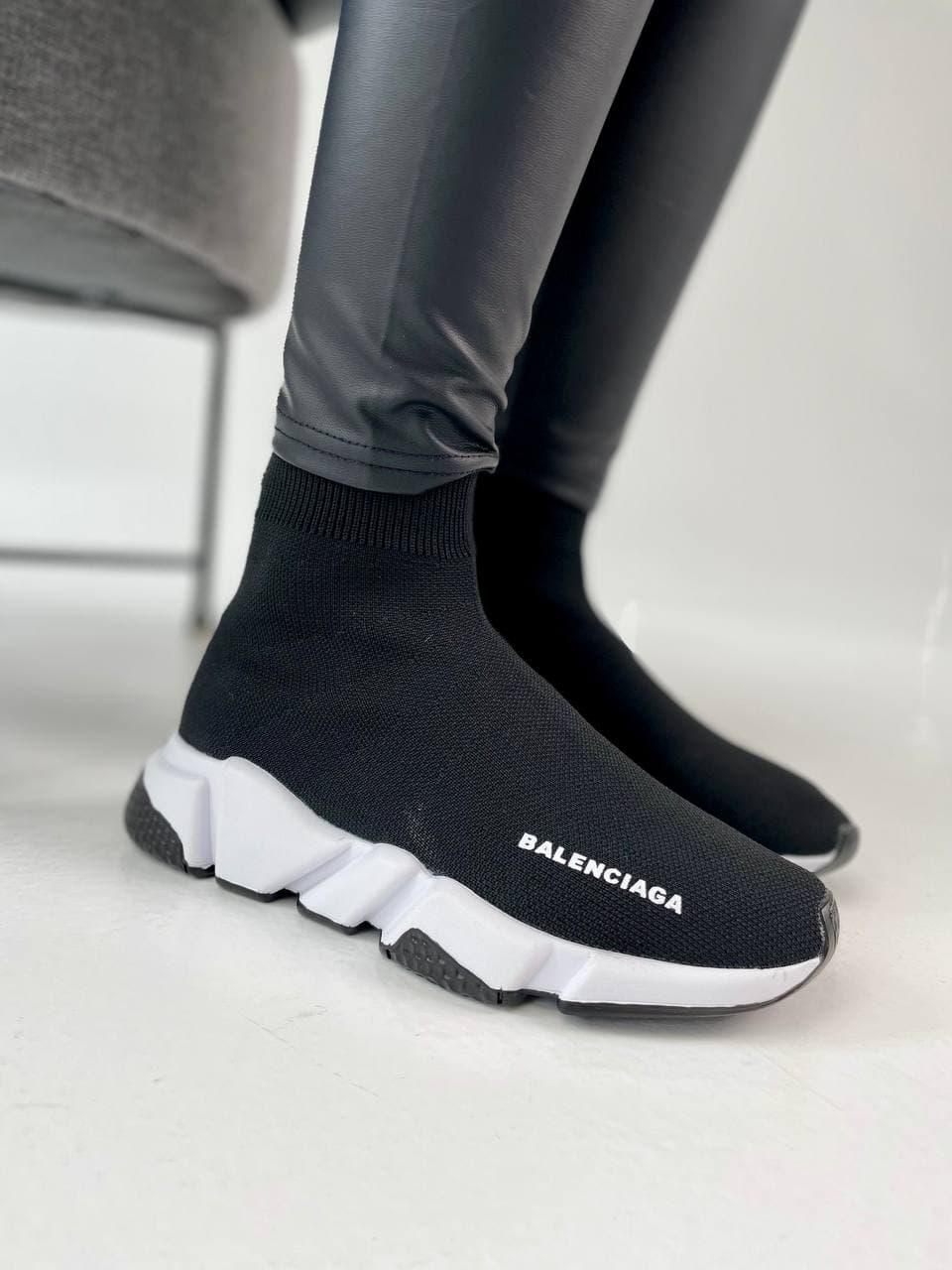 Balenciaga Speed Trainer Black White 2