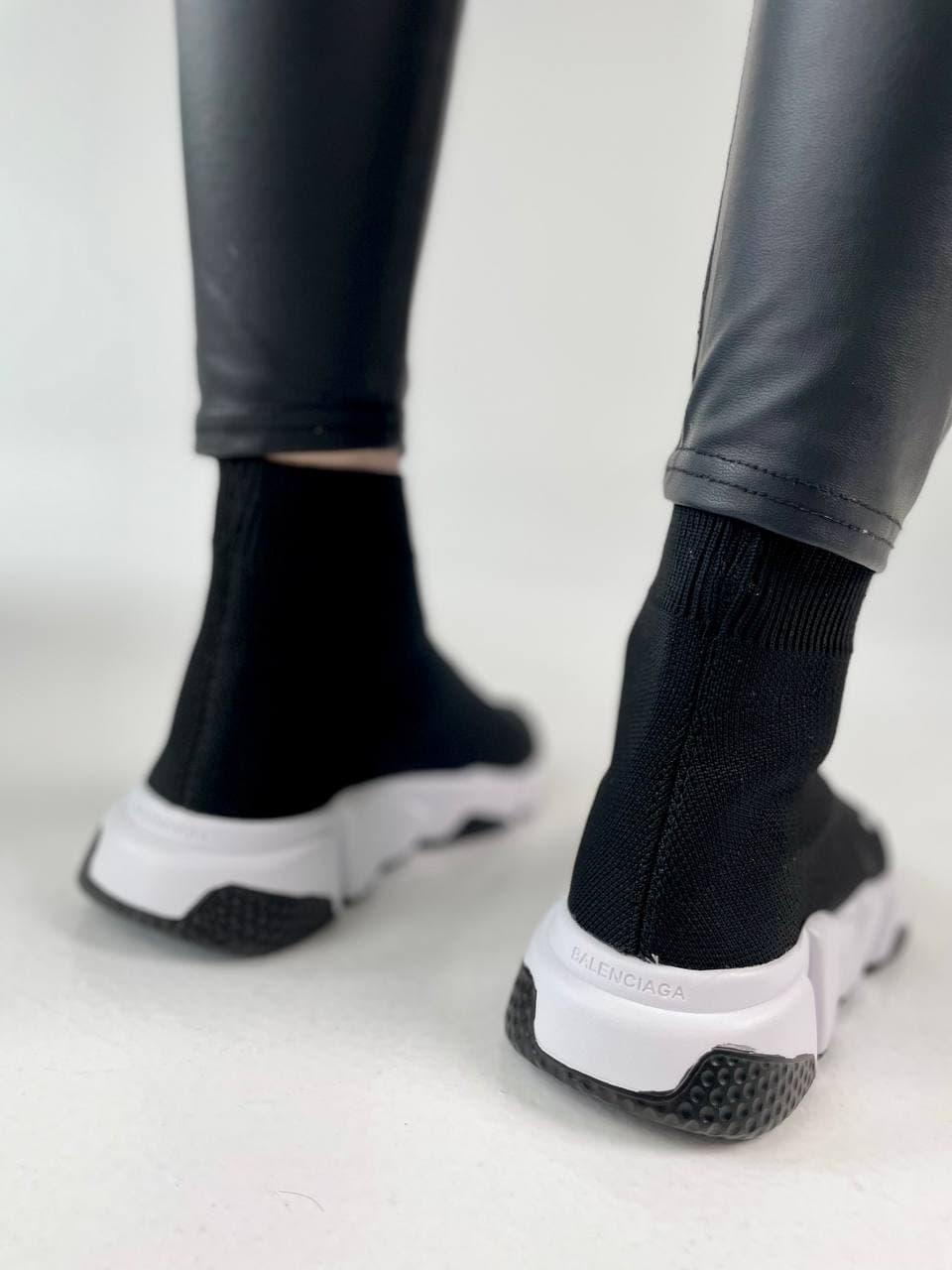 Balenciaga Speed Trainer Black White 2