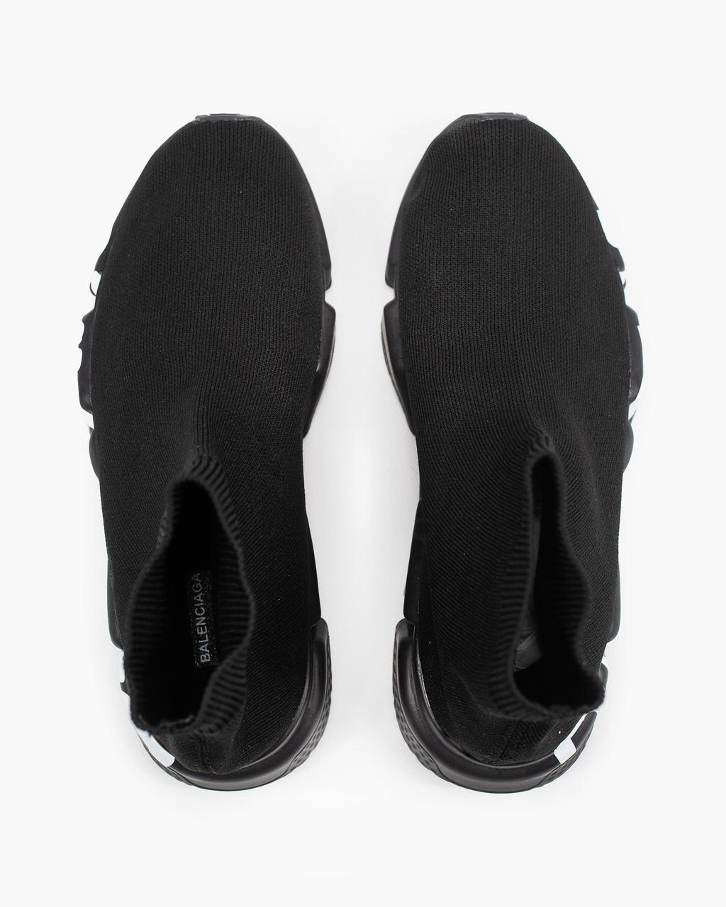 Balenciaga Speed Trainer Black White Graffiti
