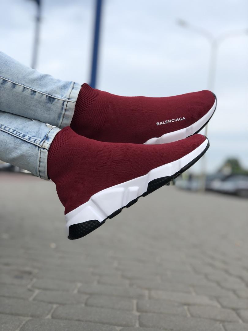 Balenciaga Speed Trainer Bordo