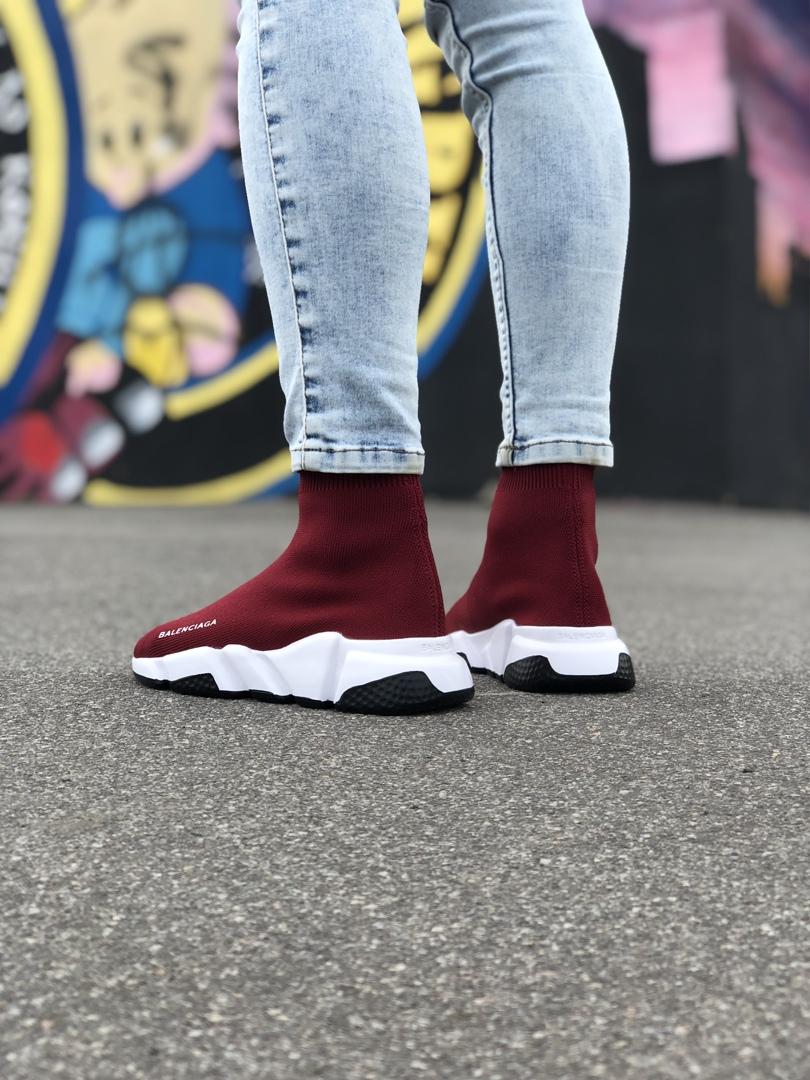 Balenciaga Speed Trainer Bordo