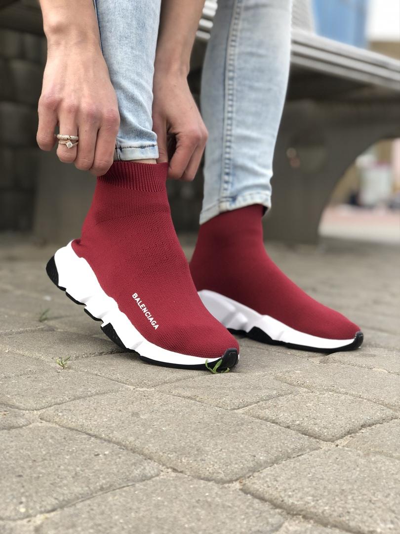Balenciaga Speed Trainer Bordo