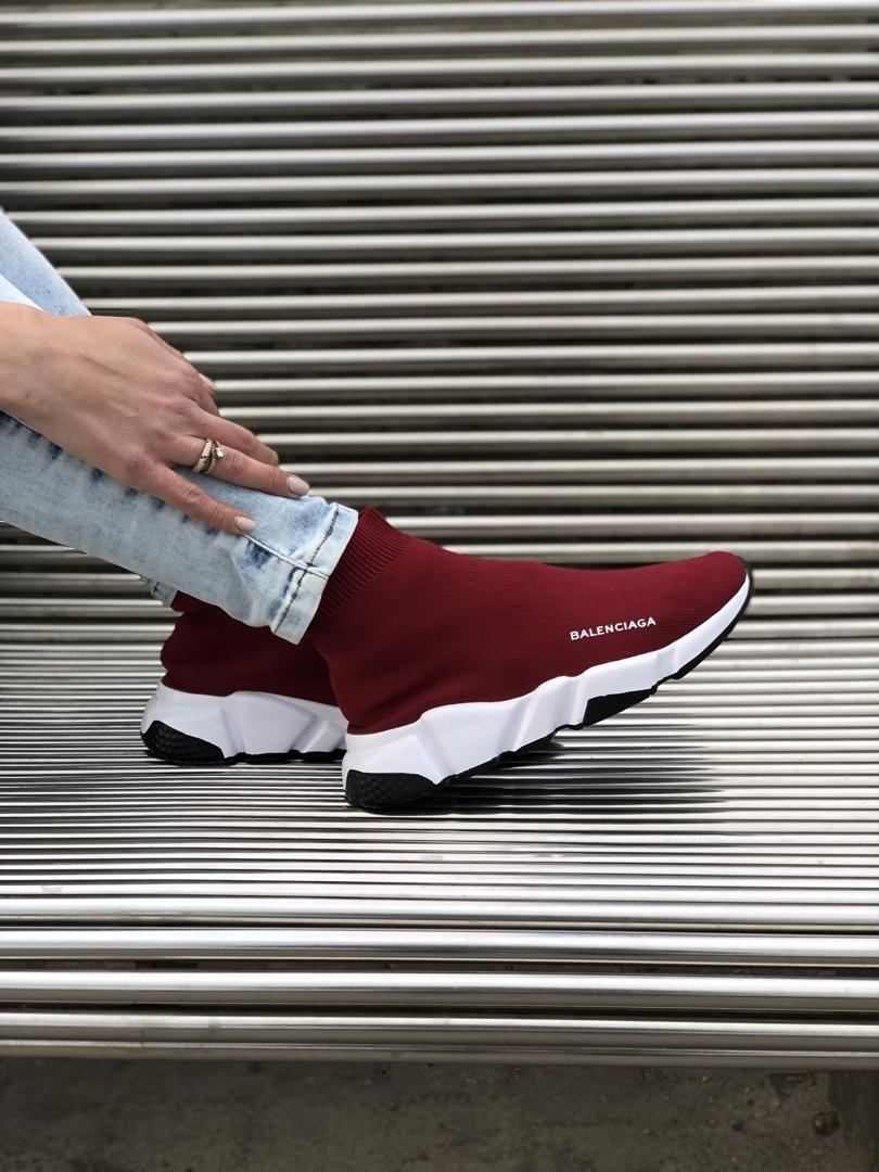 Balenciaga Speed Trainer Bordo