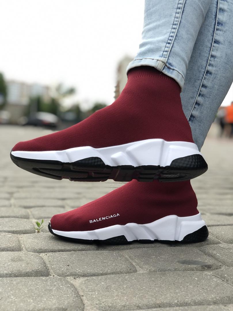 Balenciaga Speed Trainer Bordo