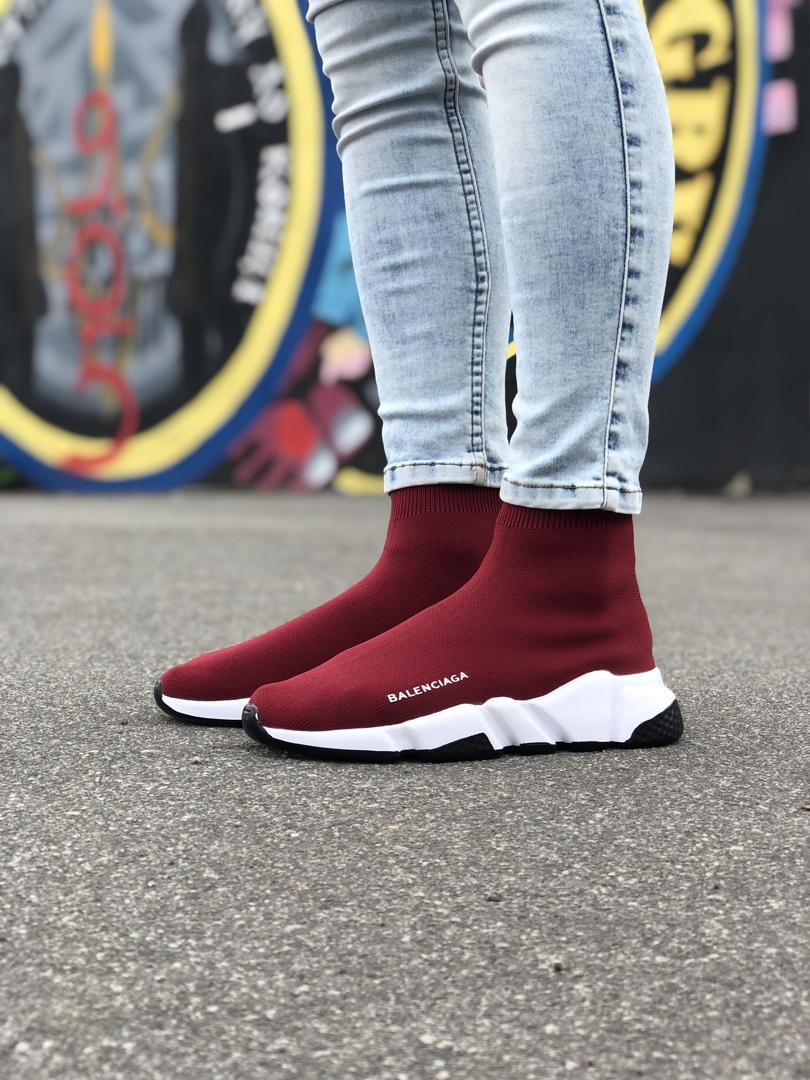 Balenciaga Speed Trainer Bordo