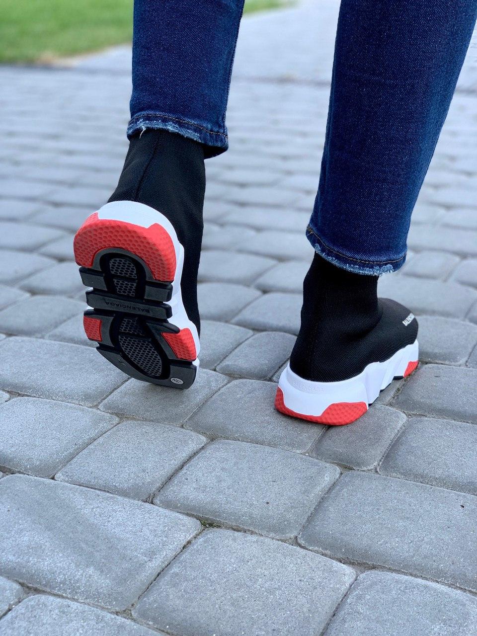 Balenciaga Speed Trainer Black White Red