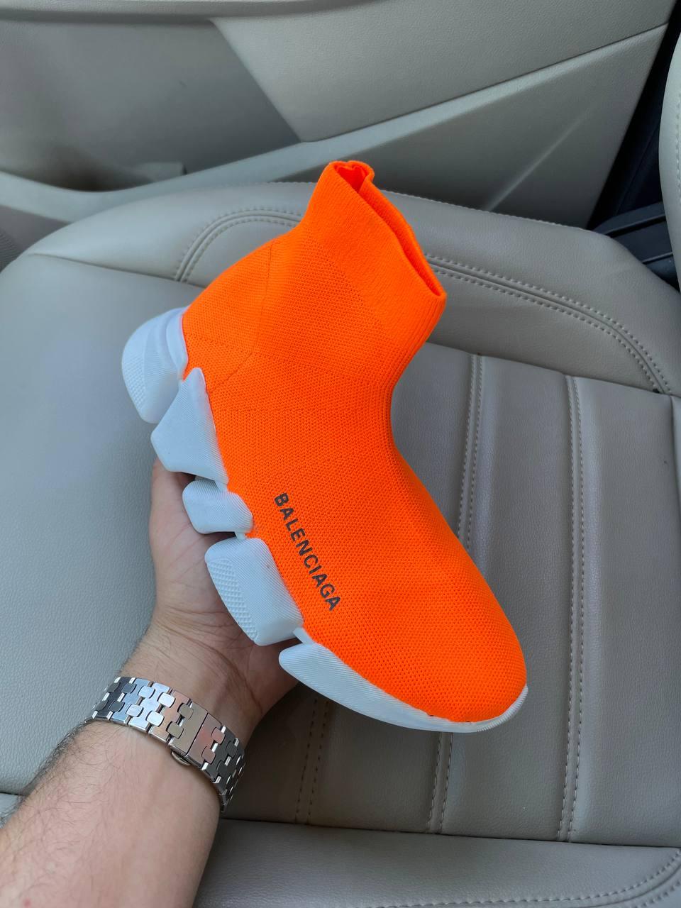 Balenciaga Speed Trainer Orange White