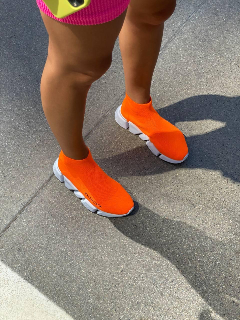 Balenciaga Speed Trainer Orange White