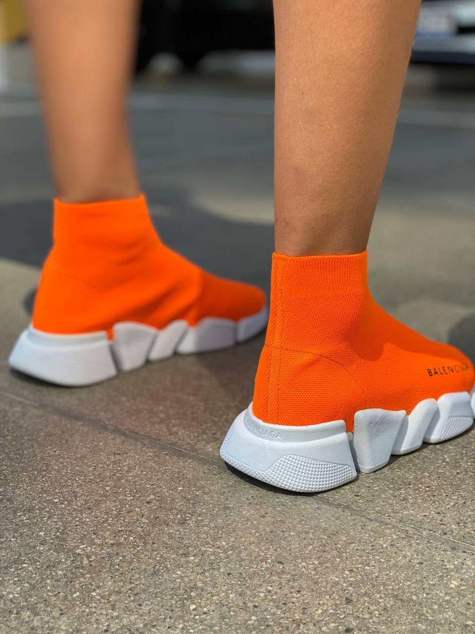 Balenciaga Speed Trainer Orange White