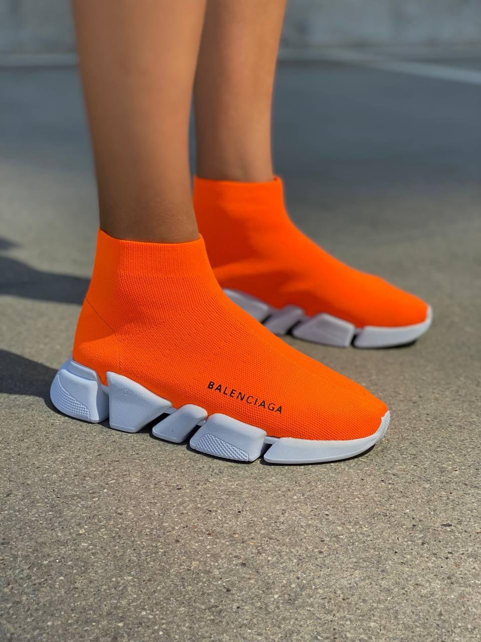 Balenciaga Speed Trainer Orange White