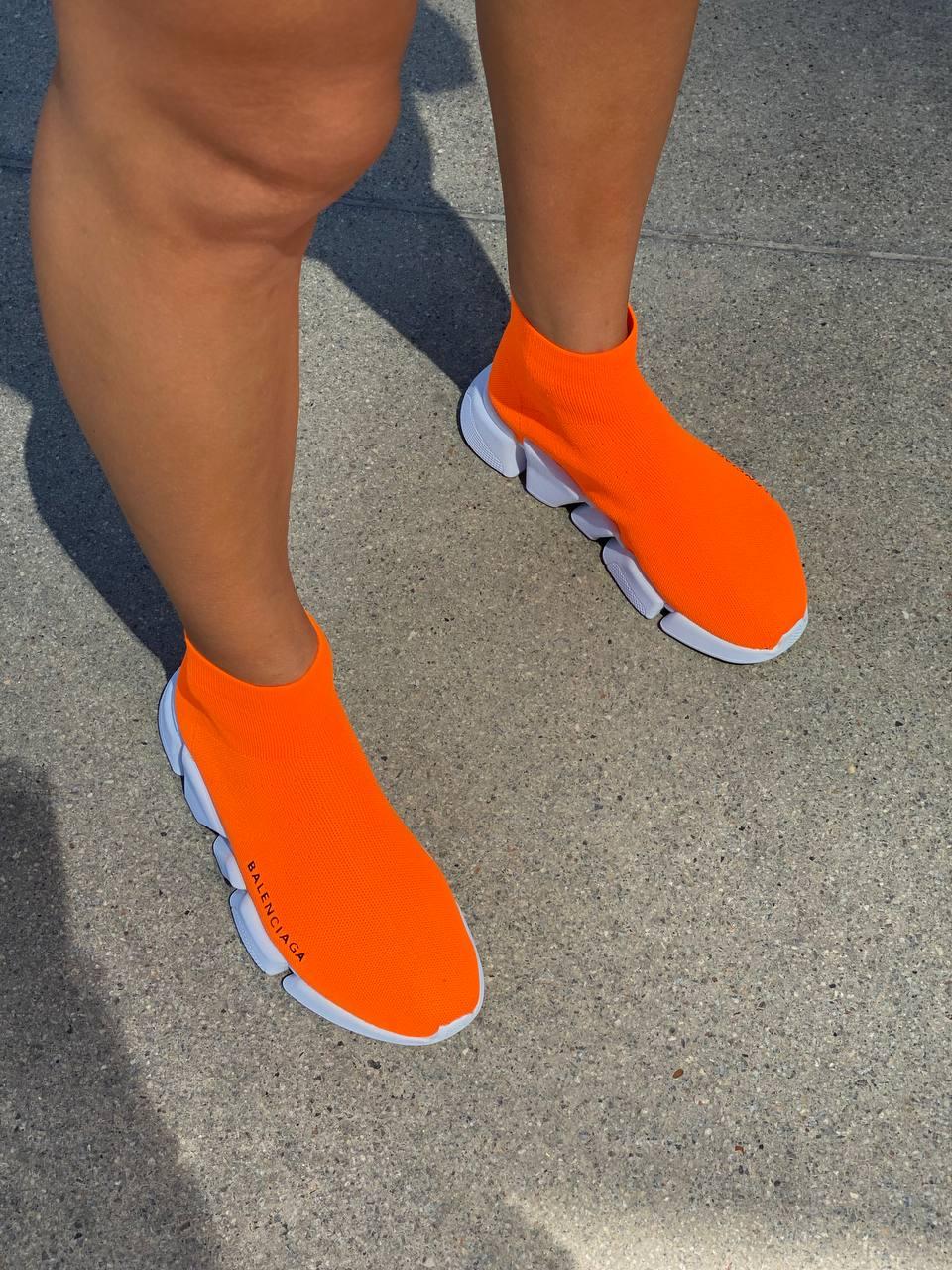 Balenciaga Speed Trainer Orange White
