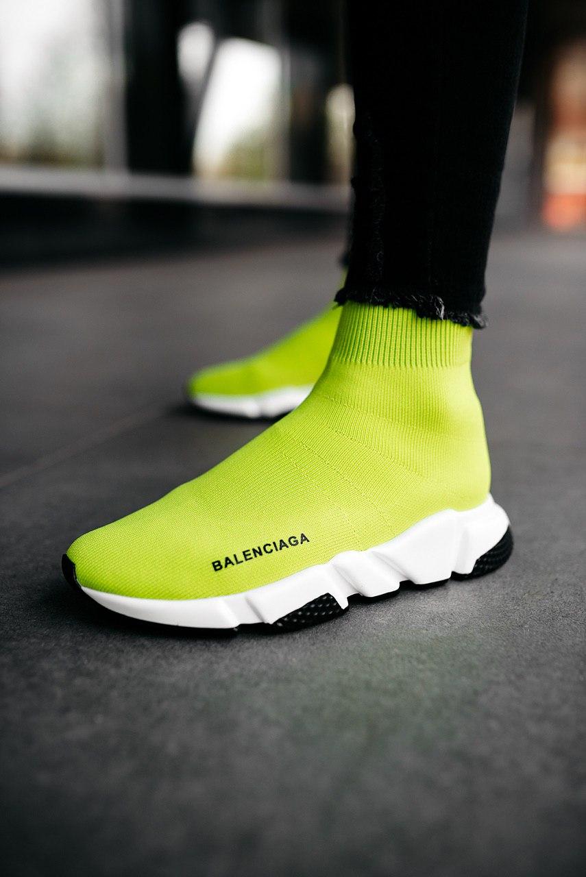 Balenciaga Speed Trainer Yellow White Black