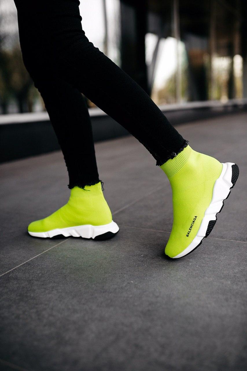 Balenciaga Speed Trainer Yellow White Black
