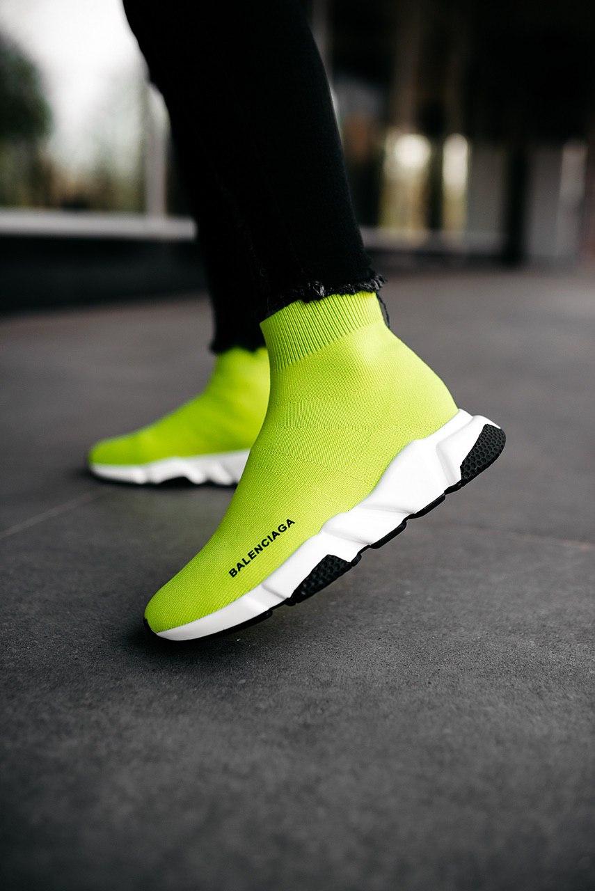 Balenciaga Speed Trainer Yellow White Black