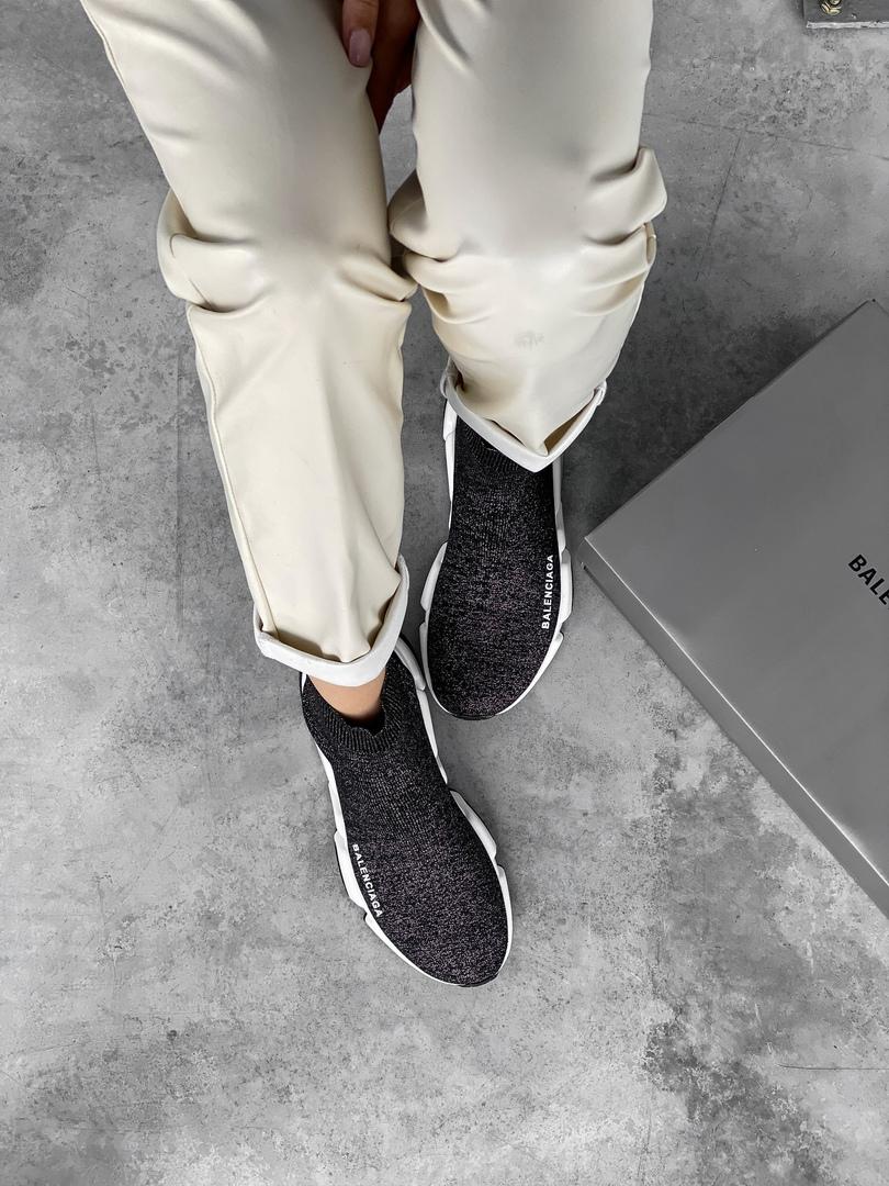 Balenciaga Speed Trainer Mid Lurex Knit 2
