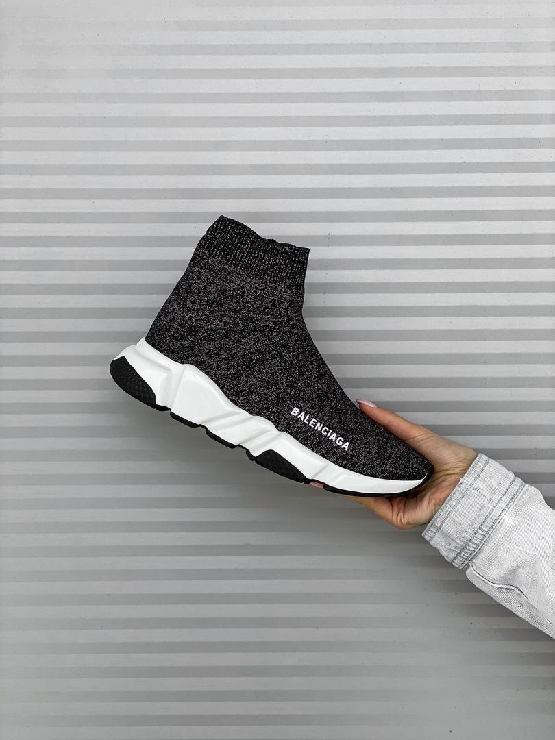 Balenciaga Speed Trainer Mid Lurex Knit 2