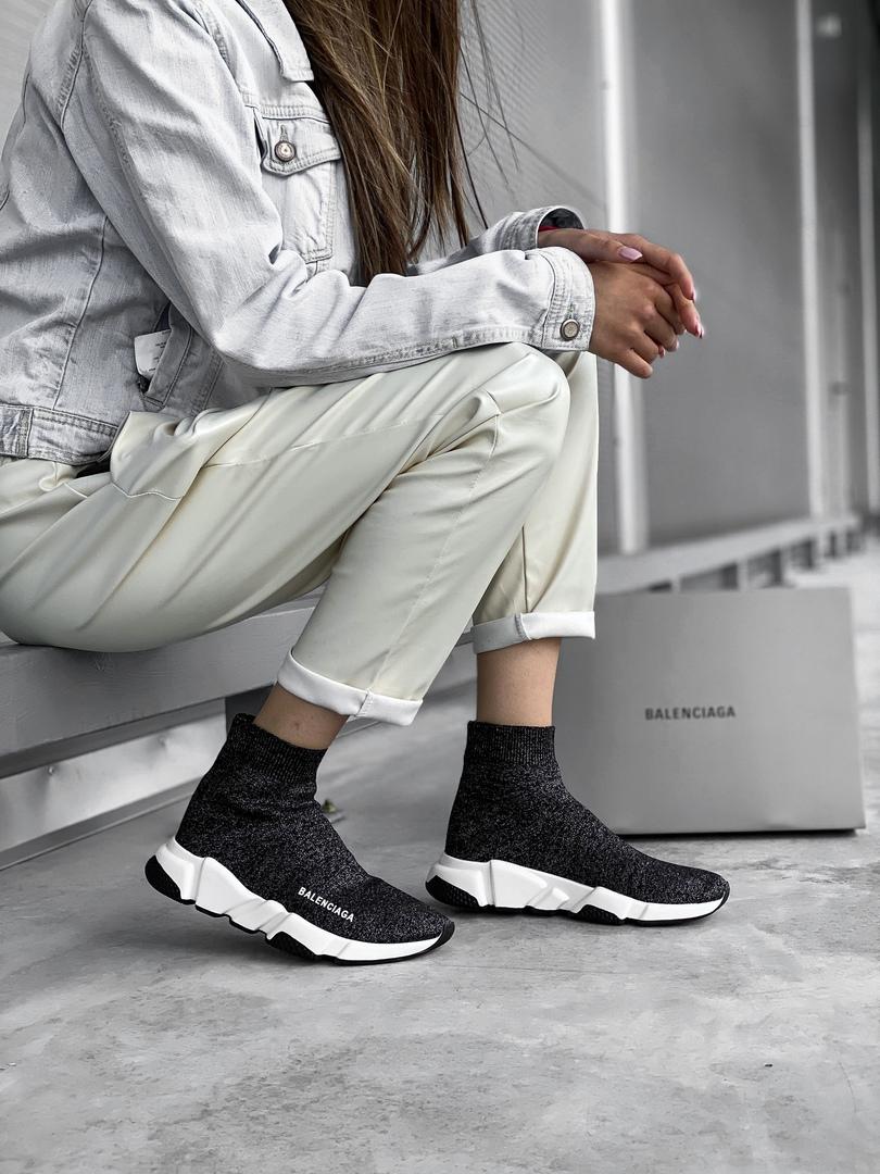 Balenciaga Speed Trainer Mid Lurex Knit 2