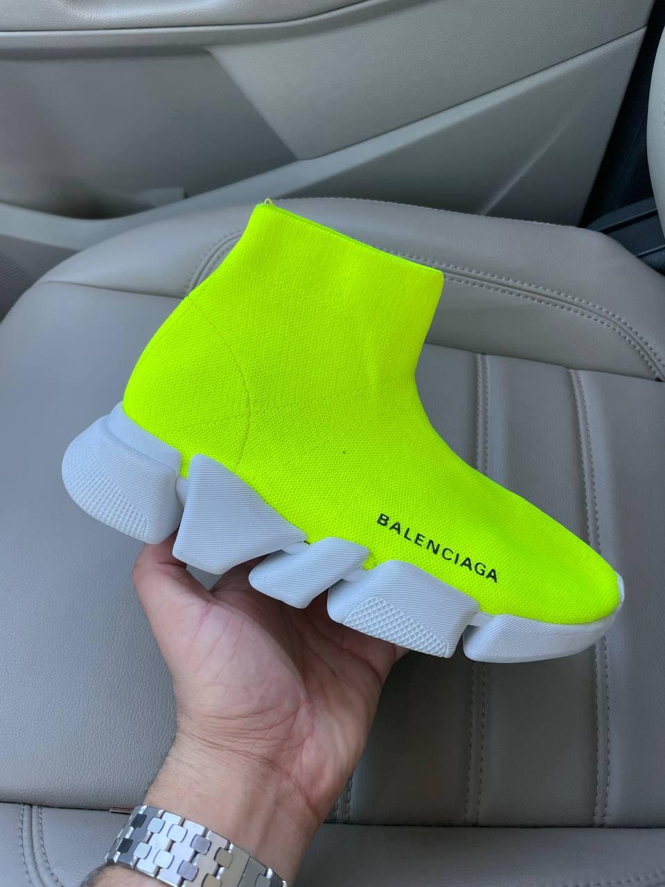 Balenciaga Speed Trainer Green White