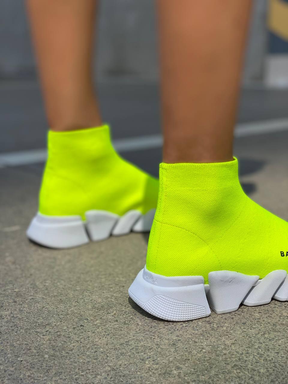 Balenciaga Speed Trainer Green White