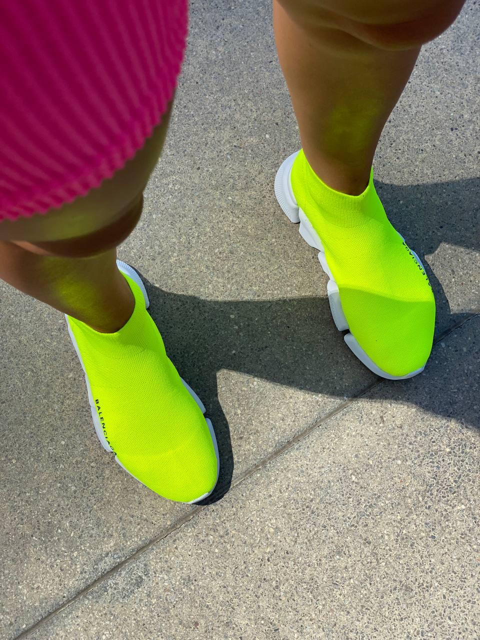 Balenciaga Speed Trainer Green White