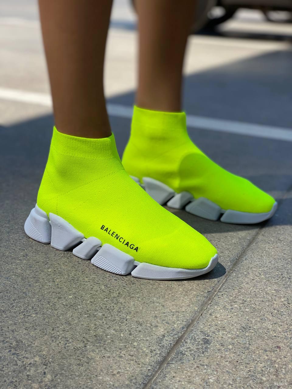 Balenciaga Speed Trainer Green White