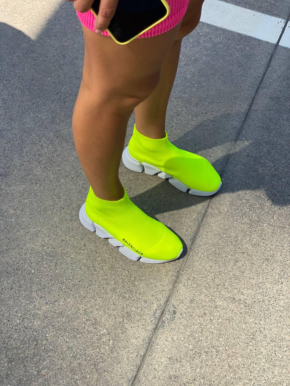 Balenciaga Speed Trainer Green White