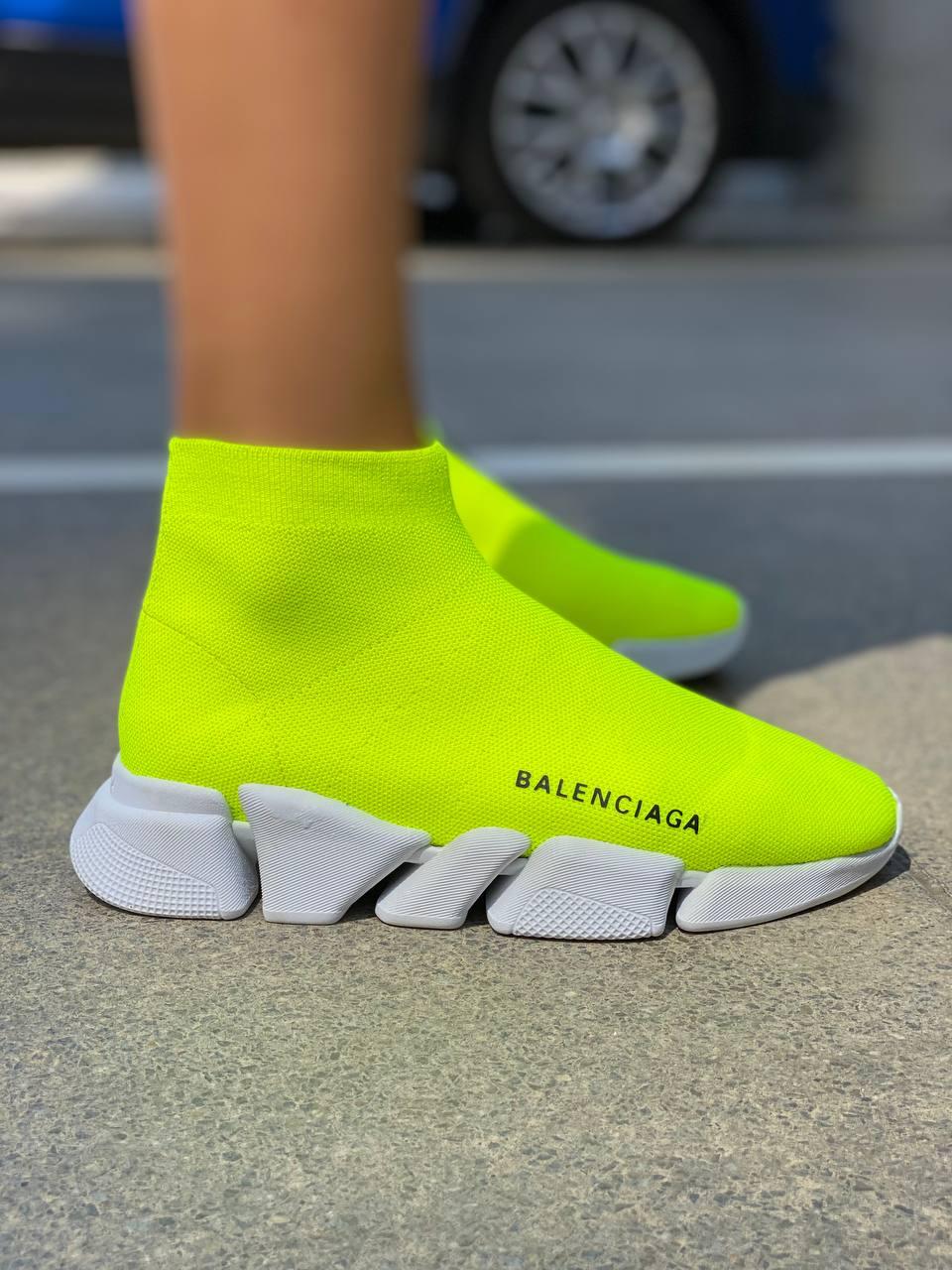 Balenciaga Speed Trainer Green White