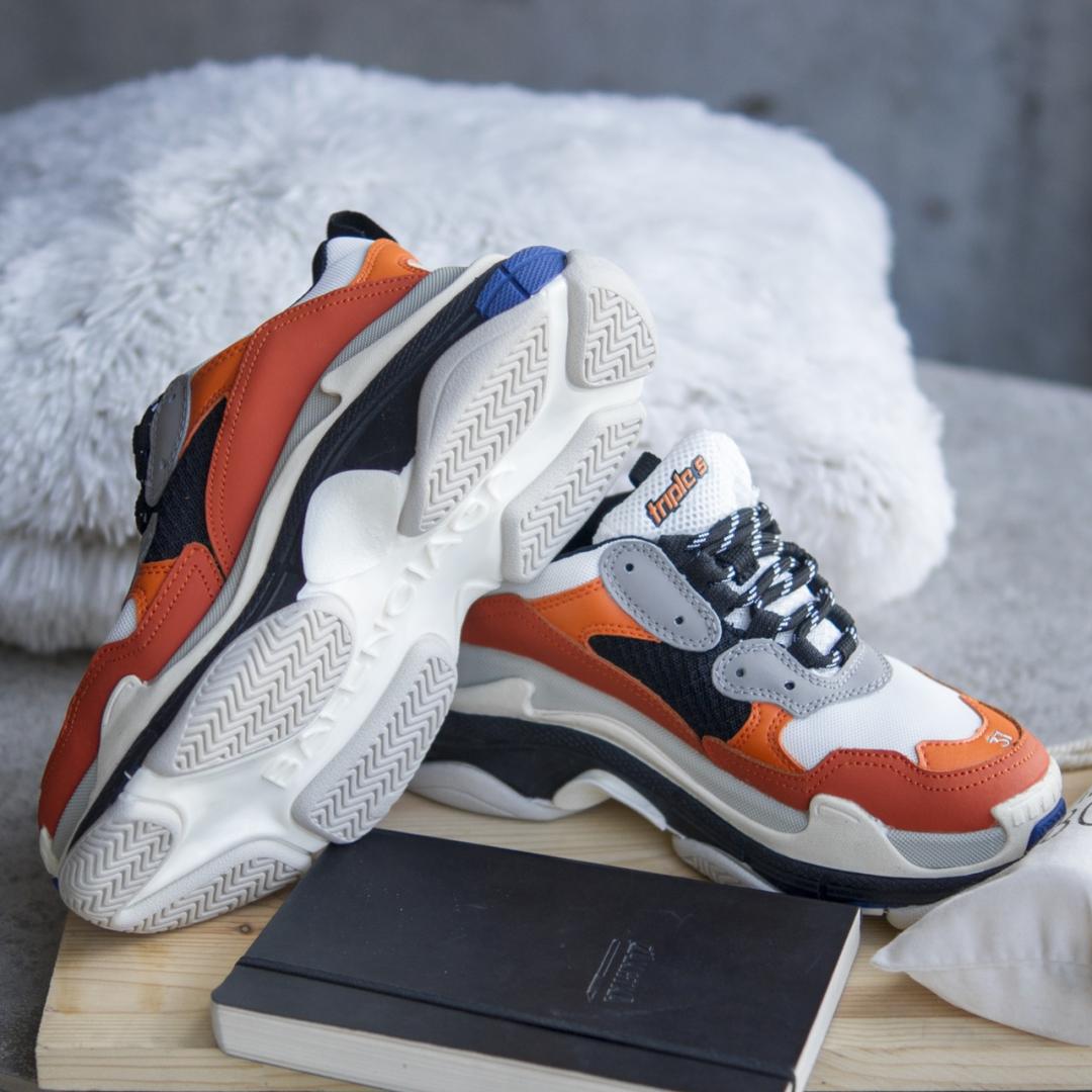 Balenciaga Triple S V1 Orange White