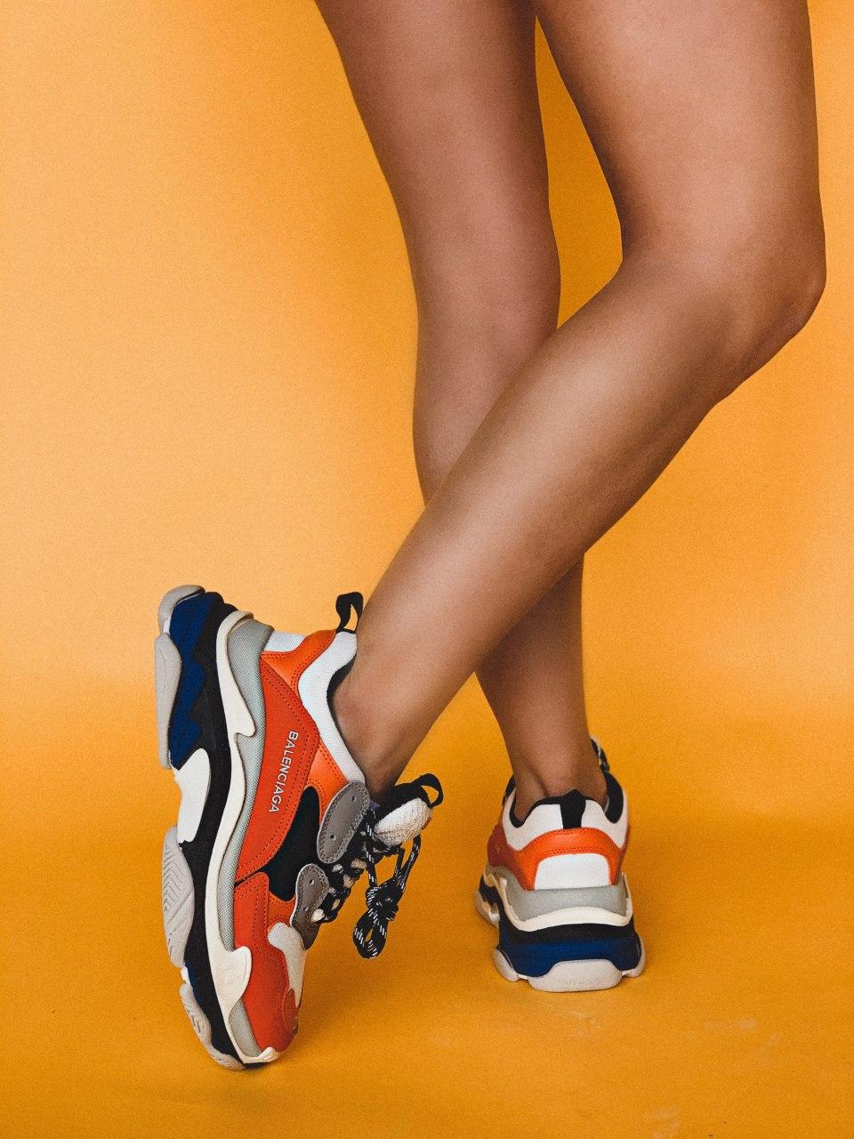 Balenciaga Triple S V1 Orange White