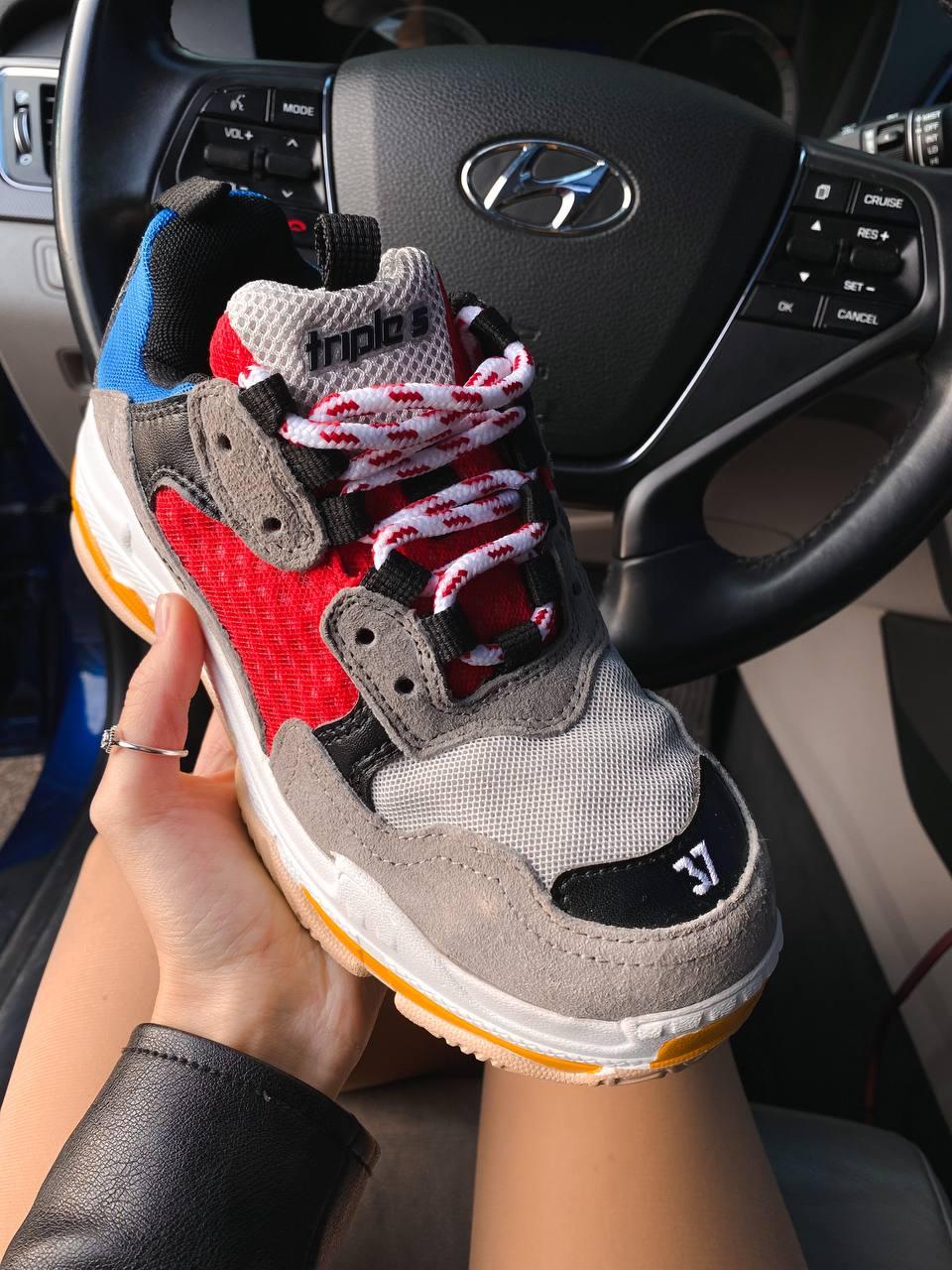 Balenciaga Triple S V1 Beige Blue Red Yellow