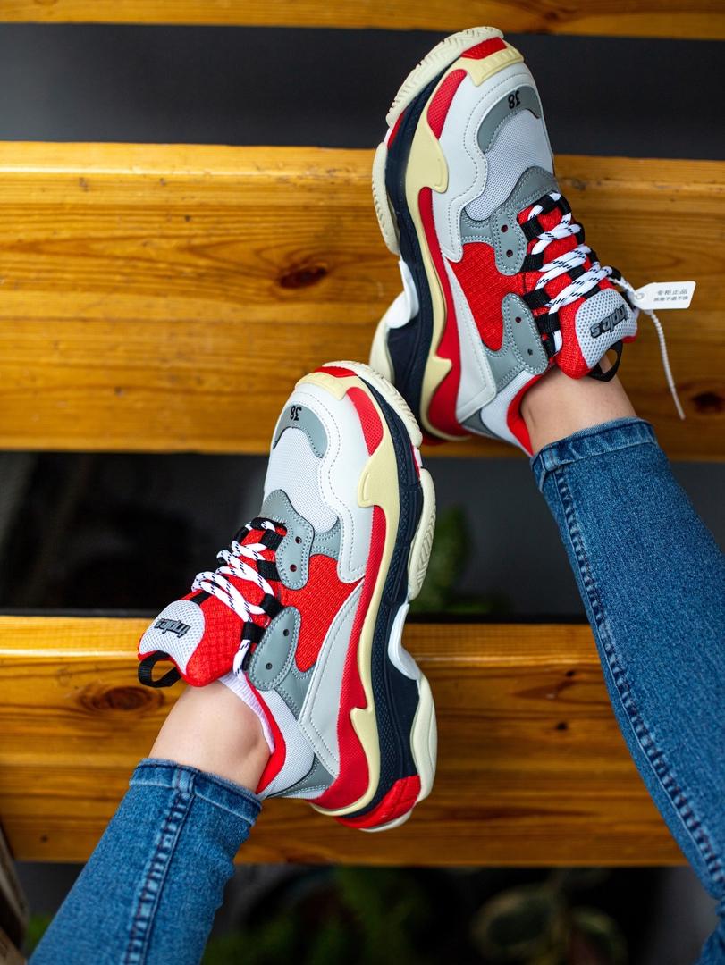 Balenciaga Triple S V1 Red White Black