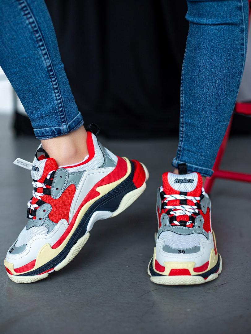 Balenciaga Triple S V1 Red White Black