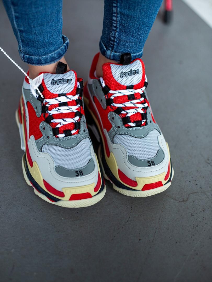 Balenciaga Triple S V1 Red White Black