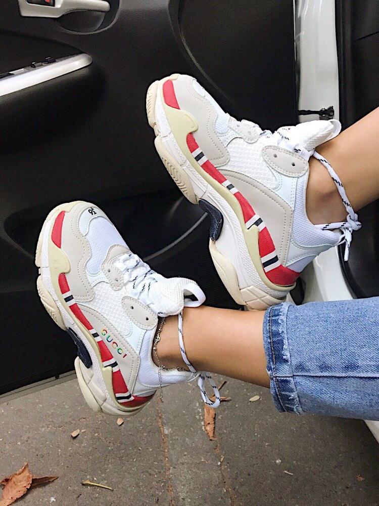 Balenciaga Triple S V1 x Gucci White
