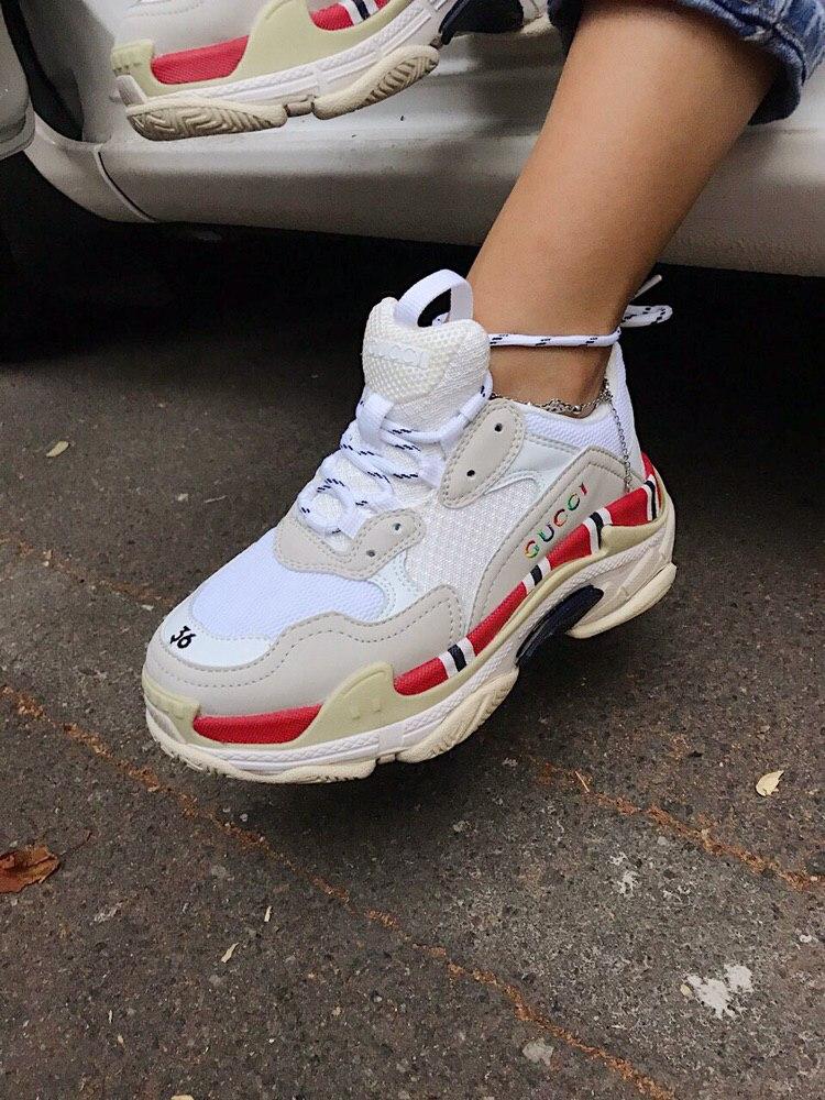 Balenciaga Triple S V1 x Gucci White