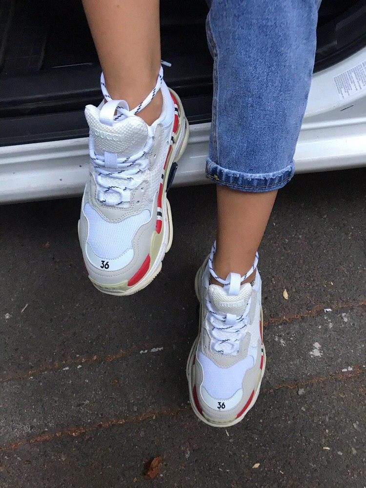Balenciaga Triple S V1 x Gucci White