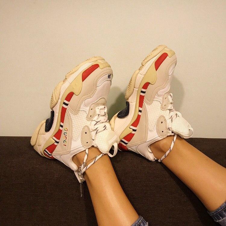 Balenciaga Triple S V1 x Gucci White